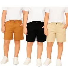 Kit 3 Shorts Jeans  infantil juvenil bermuda de Sarja Menino 8 ao 16
