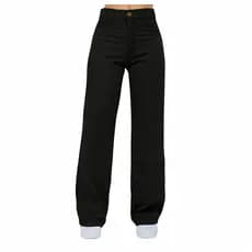 Calça jeans wid leg juvenil verão roupa infantil menina