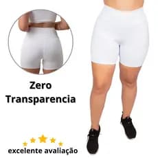 KIT TRÊS - SHORTS Brancos Leg Bermuda Academia Praia Caminhada Curto Meia Coxa Fitness Academia Feminino Suplex Casual