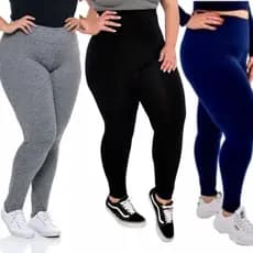 Calça LEGGING Plus Size Leg Suplex Cós Alto, Cós Alto, Reforçada, Feminina, Academia Fitness, Ioga
