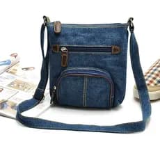 Casual Retro crossbody pequeno saco feminino de um ombro portátil crossbody Denim bolsa feminina 2026 novo estilo