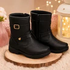 Bota Infantil Menina Cano Baixo Super Confortável Promoção