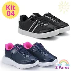 Tênis Infantil Menina Kit com 2 Pares Tem Shoes Dia das Crianças