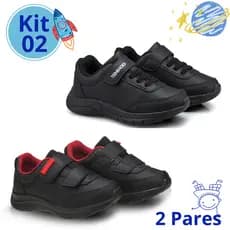 Tênis Infantil Menino Kit com 2 Pares Escolar Passeio Tem Shoes dia das crianças