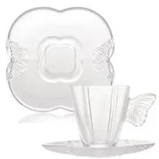 Xícara para Café de Vidro Butterfly 80ml  4un Wolff