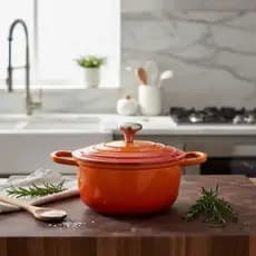 Panela Caçarola Laranja Cerâmica 28cm 7,0litros 4mm Chef Florença