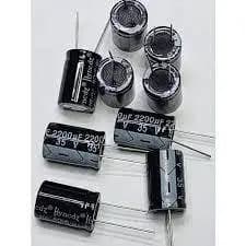 Kit 5 Pçs Capacitor Eletrolitico 2200 Uf X 35v - 2200x35v