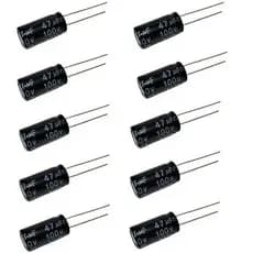 10xCapacitor para Driver Bipolar 47x100 Corneta 47uf 100v