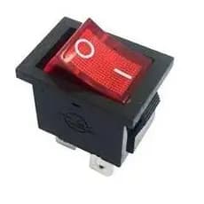 Chave Gangorra Kcd1-104 4polos Vermelho C/10pçs Tozz