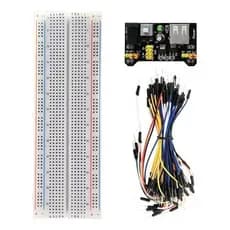 Kit Protoboard 830 + Regulador Tensão + 65 Jumpers