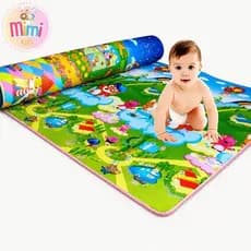 Tapete de Atividades Térmico 120x90 Infantil Emborrachado Educativo Bebê Crianças Tatame Dobrável