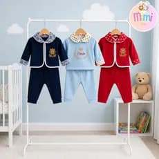 kit Pagão Recém Nascido Menino 3 kits Totalizando 15 Peças Calça Blusa Body Meia e Luva Sortidos Envio Imediato