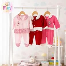 Kit Sortido 03 Peças de Roupas Infantil Menina - Promoção - Kit com 3 Macacão Roupa Infantil Menina
