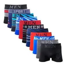 Kit De Cueca Box Masculina Sem Costura Microfibra Adulto Premium Confortável