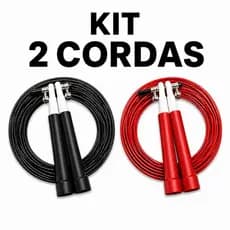 Kit 2 Cordas de Pular Aço Crossfit 3M Rolamento Speed Profissional Corda Crossfit Entrega Rápida