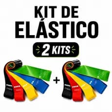 Kit 5 Elásticos para Exercícios Original Mini Band Elástico de Exercício Crossfit Fisioterapía
