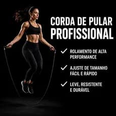 Corda de Pular Aço Crossfit 3M Rolamento Speed Profissional Corda Crossfit Entrega Rápida