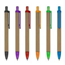 Kit 10 a 100 Caneta Ecológica Papelão