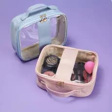 Kit com 20 Necessaire Impermeável de PVC e PU Tamanho P