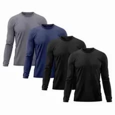 Camiseta Térmica Slim Fitness Manga Longa Peluciada Proteção🔥 NÃO PASSE FRIO! CONFORTO + ESTILO EM UMA SÓ PEÇA!