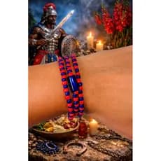 Pulseira de Proteção Guia de Pulso Ogum, Orixá, Umbanda e Candomblé
