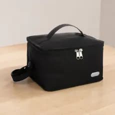 Bolsa Térmica 6 Litros Nylon Marmita Lancheira Impermeável com Ziper Plaquinha Metálica e Alça