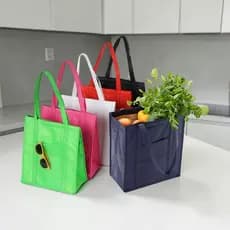 Sacola Térmica 18L Bolsa TNT Impermeável com Bolso Ideal para Mercado Praia Piquenique Sacolão Feira