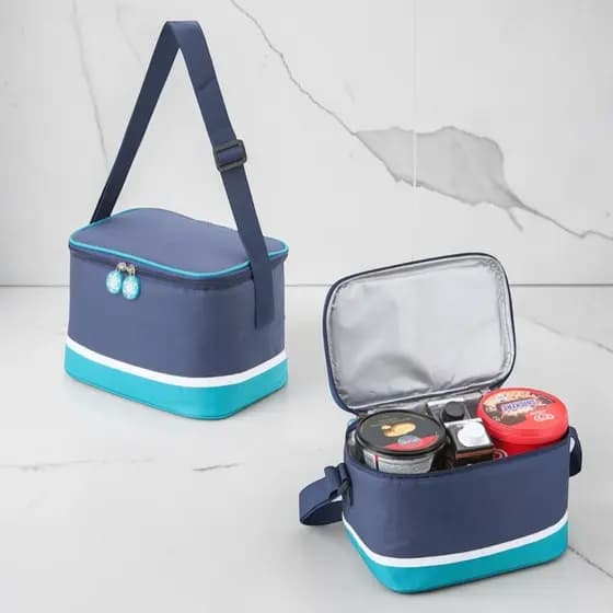Bolsa Térmica 7 Litros Marmita Lancheira Nylon Impermeável Alça Transversal Ajustável Livre BPA