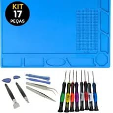 Kit Manta Antiestática Manutenção Notebook + Chaves Precisão