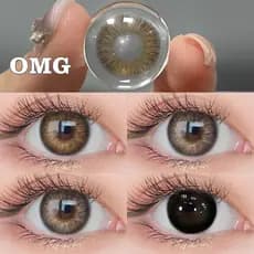 Lentes De Contato Coloridas Magister Para Maquiagem Marrons Naturais OMG Big Eyes 1 Par/2PCS