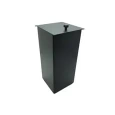 Lixeira Inox Preta Para Banheiro