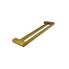 Porta Toalha De Parede Guriri Duplo 70cm Red Gold Inox