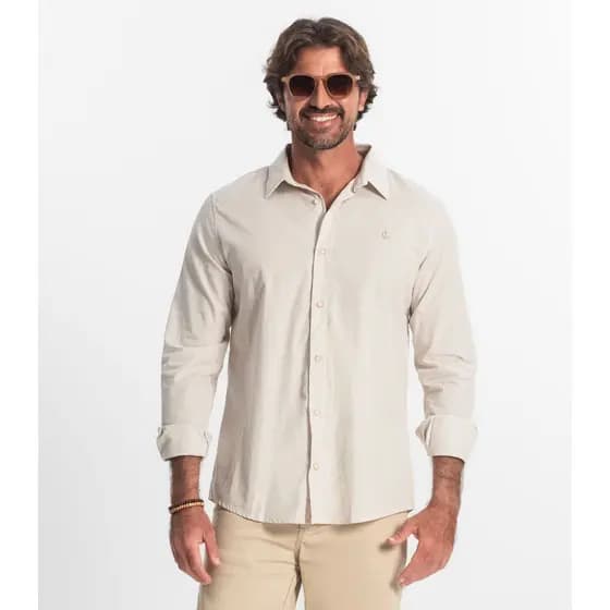 Camisa Manga Longa Diametro Marrom