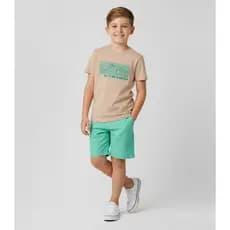 Conjunto Infantil Camiseta Com Bermuda Select Marrom