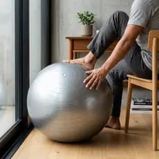 Bola Suíça 55cm Hammer Cinza Inflável  Antiestouro Yoga Pilates Alongamento Com Bomba Inclusa
