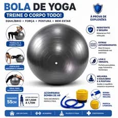 Bola Exercício Hammer 55cm Com Bomba Inclusa Yoga Fitness Pilates Fisioterapia Alongamento Core