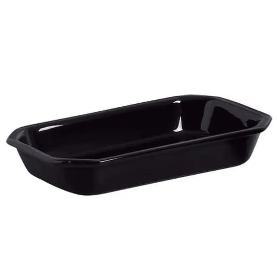 Travessa Retangular Preta Ceramica Retrataria Assadeira Forno