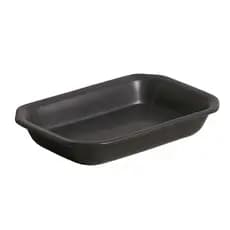 Travessa Retangular Preto Matte Fosco em Cerâmica Resistente a Forno Microondas e Lava-Louças
