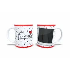 CANECA DE PORCELANA TE AMO COLOQUE SUA FOTO  AQUI