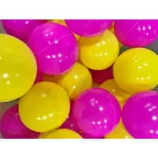 Bolinhas de piscina Rosa Pink e Amarelo 100 Un