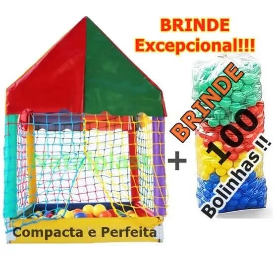 Piscina de Bolinhas Baby  0,70x0,70  com 100 Bolinhas Coloridas de Brinde