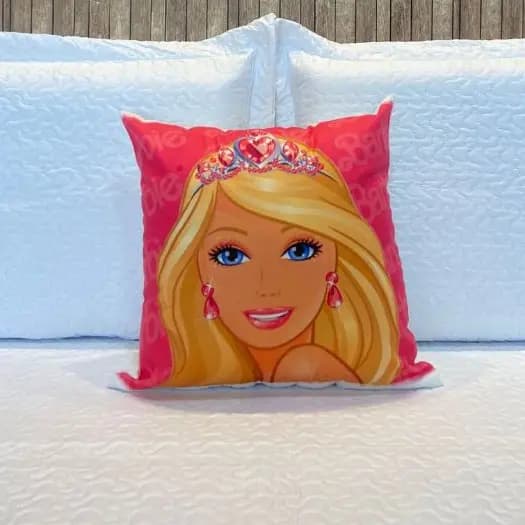 Capa de Almofada Suede Personagens Infantis 45 x 45 Princesas Kids Alta Qualidade