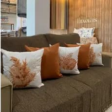 Kit 5 Capas de Almofada 45x45 Estampadas Decorativa Suede Modernas Alta Qualidade