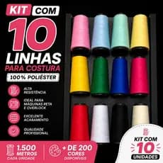 Linha Fio 120 Cone 1500m - Alta Resistência e Toque Suave para Costura e Artesanato