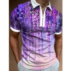 Camisas Polo Masculinas de Luxo, Roupas de Golfe, Camisetas Casuais Coloridas de Manga Curta, Camisas Polo com Gola Reve