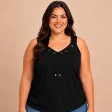 Blusa Regata Feminina Plus Size Viscolycra Confortável do G ao G3