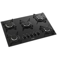 Cooktop Libell 5 Bocas Preto Bivolt