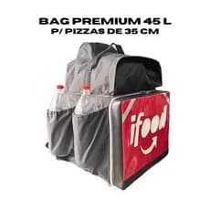 Bag Mochila Térmica Material EXTRA  REFORÇADO  motoboy entregador 8 Pizza  45 l com Isopor LAMINADO