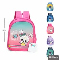 Mochila Escolar Infantil Coelhinho com 2 Compartimentos