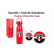 Kit São Paulo – Garrafa + Ímã de Geladeira | Produto Oficial Licenciado